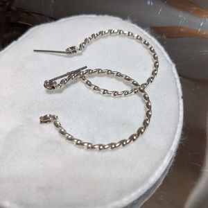 Silver Hoops Earrings